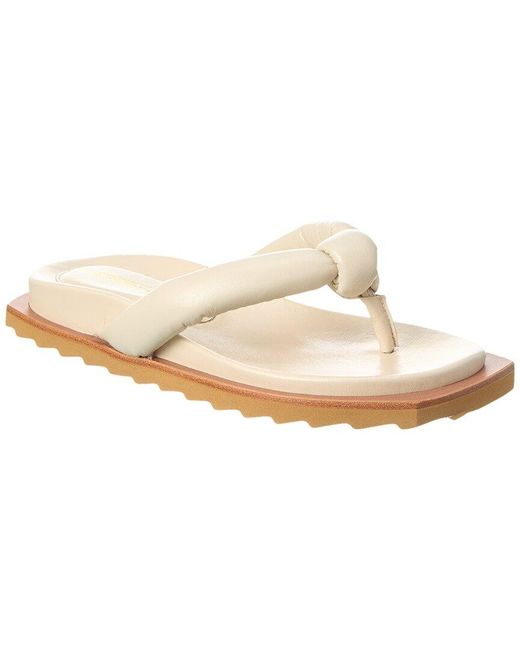 INTENTIONALLY ______ White Goody Leather Sandal