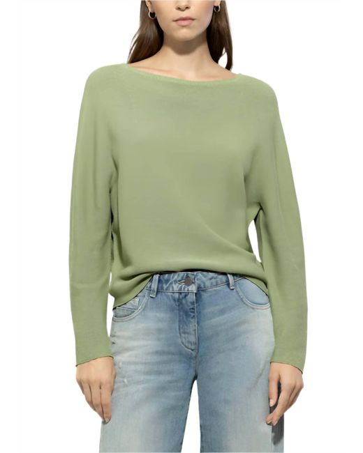 Luisa Cerano Green Left-Structure Sweater