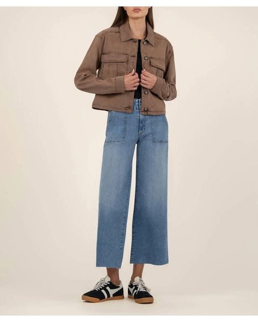 Kut From The Kloth Blue Hendrix Boxy Jacket