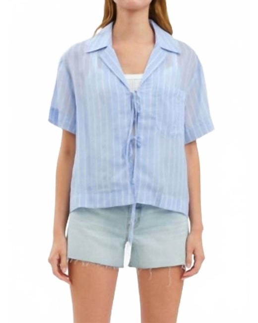 DAZE Blue Buttercup Top
