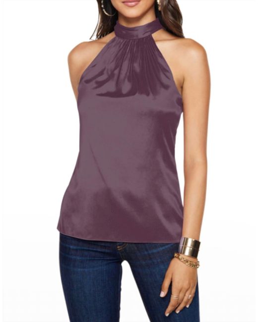Ramy Brook Purple Lori Halter Top