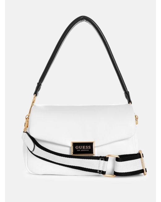 Guess Factory White Stacy Mini Crossbody