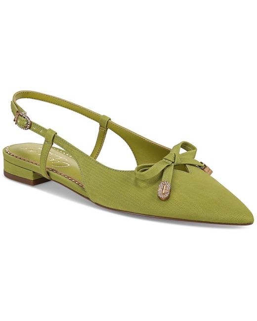 Circus by Sam Edelman Green Lafayette Bow Made Slingbacks