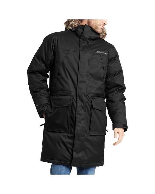 Eddie Bauer Ridgeline Down Stadium Coat in Black for Men Lyst