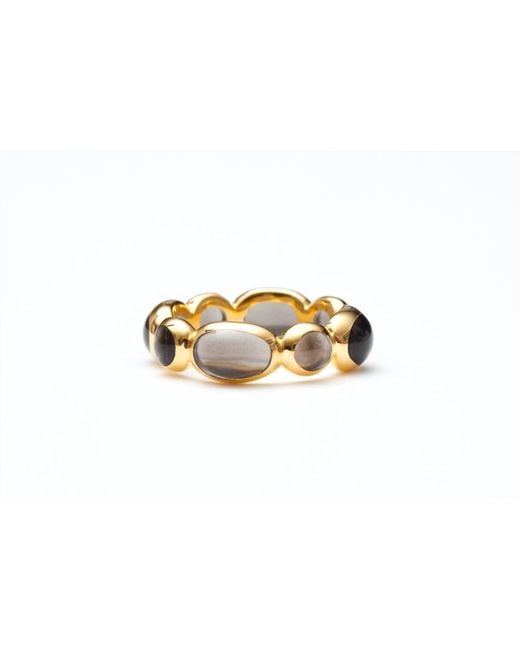 Avenue Chic Black Ovali Eternity Stacking Ring