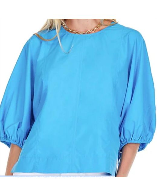 J joy Blue Gored Top