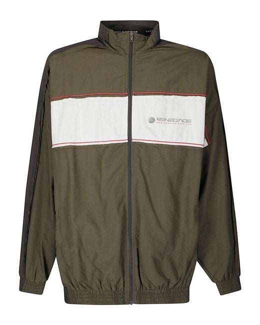 Martine Rose Green Layered Track Jacket for men
