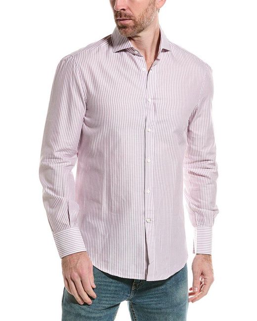 Brunello Cucinelli Purple Basic Fit Shirt for men