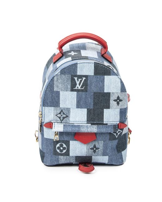 Louis Vuitton Mini Palm Springs Backpack in Blue