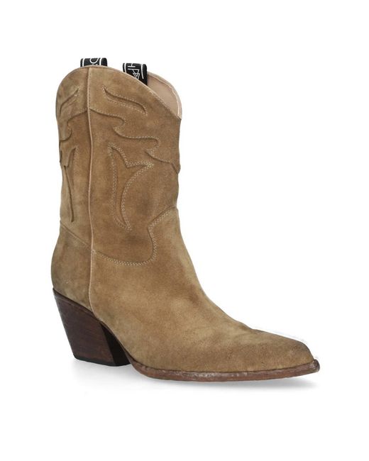 Elena Iachi Natural Texan Ankle Boot