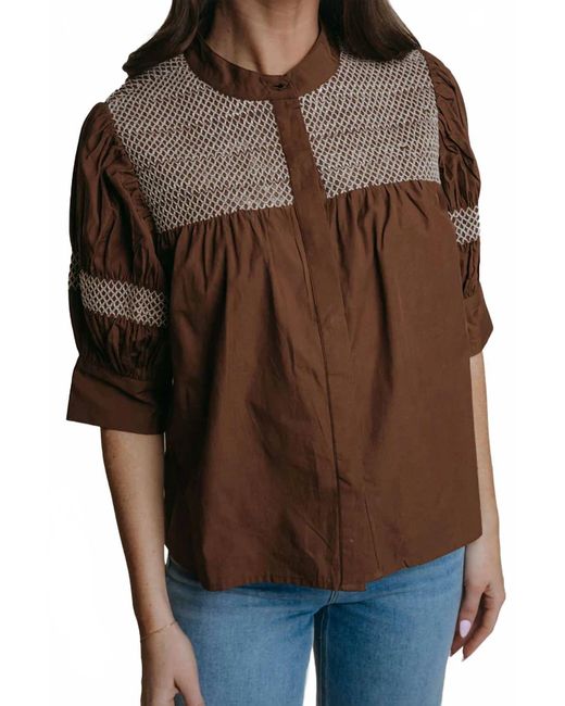 Laroque Brown Sutton Blouse
