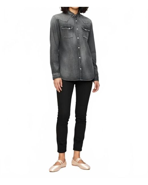 The Kooples Gray Denim Button Up