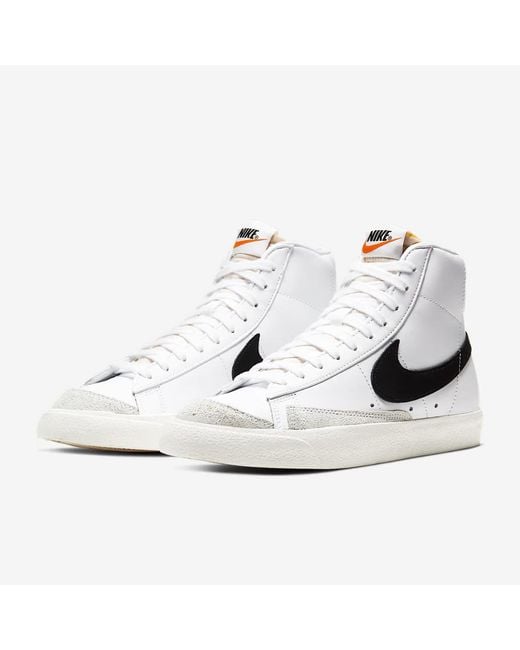 Nike Women's Metallic Blazer Mid 77 Cz1055-100 Leather Shoes Ham544