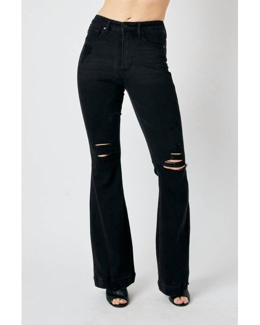 Judy Blue Blue Destroyed High Rise Flare Jean