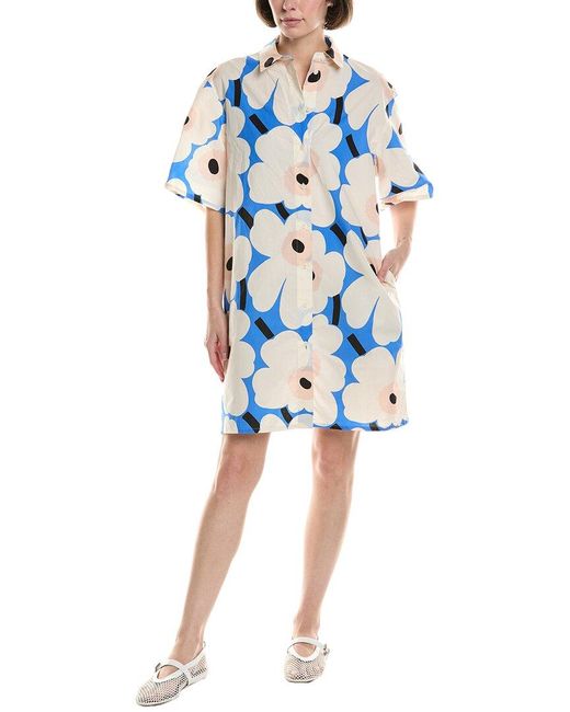 Marimekko Blue Shirtdress
