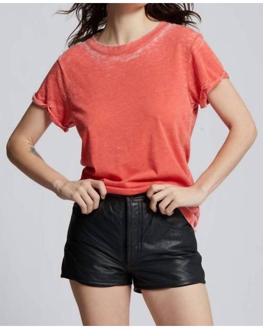 Recycled Karma Red Distressed Tee
