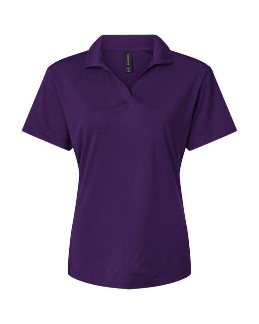 AllPro Purple Pro-Lock Performance Polo