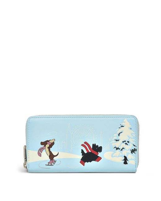 Radley Ice Skating Large Zip Around Wallet in Blue Lyst
