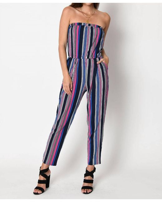 Tart Collections Blue Jackelyn Modal Jumpsuit