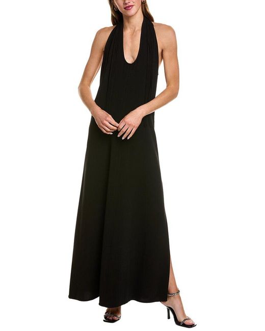 Proenza Schouler Black Ember Matte Maxi Dress