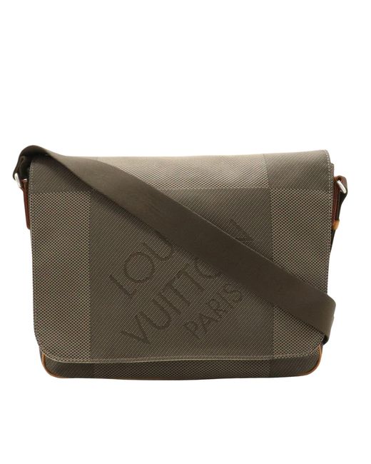 Louis Vuitton Green Messenger Canvas Shoulder Bag (pre-owned)