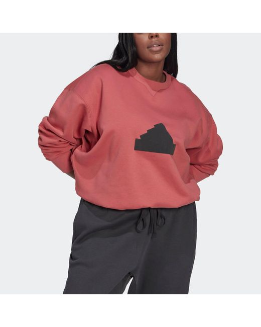 Red plus shop size sweatshirt