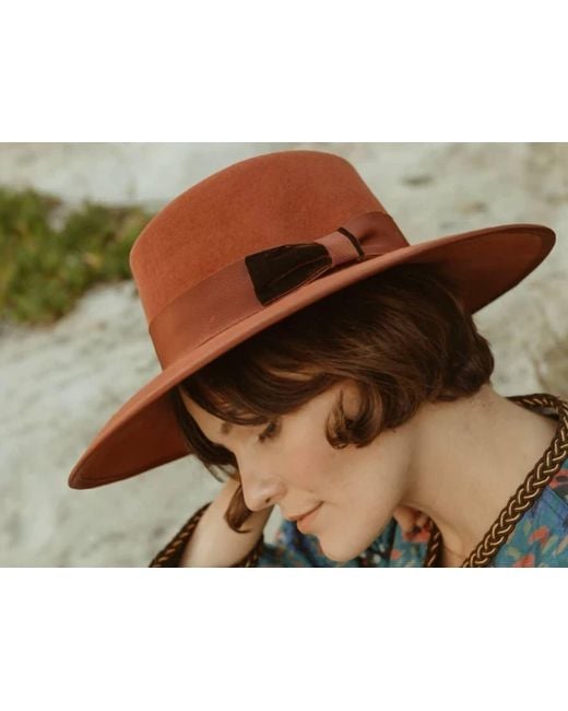 Freya Black Wool Velvet Bow Hat