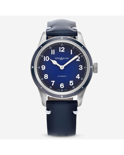 Montblanc Montblanc 1858 Blue Dial Stainless Steel Automatic Watch 126758 for men