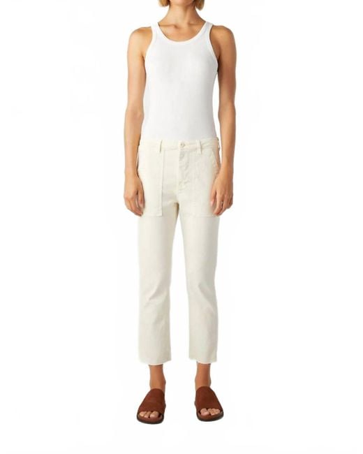 AMO White Easy Army Trouser