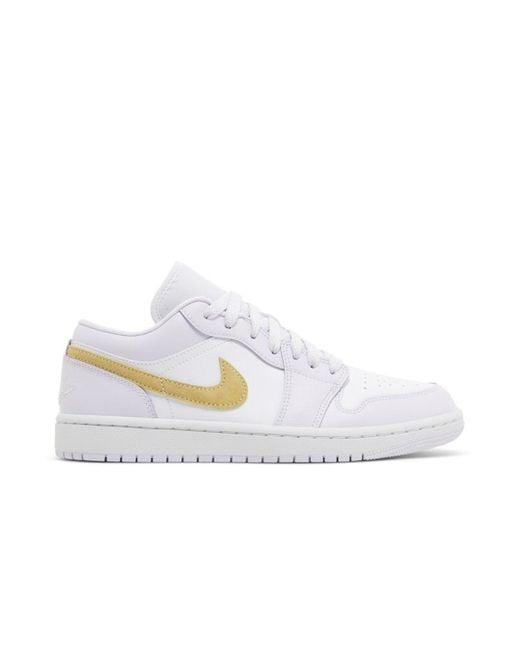 Nike White 1 Low Barely Grape