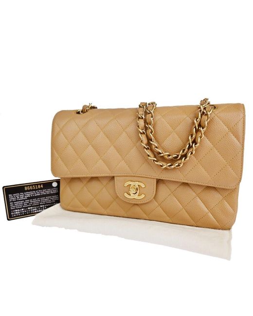 Chanel Natural Matelassé Calfskin Shoulder Bag (pre-owned)