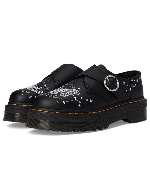 Dr. Martens Black Celestial R41277001 Leather Platform Shoes Zogg1362 for men