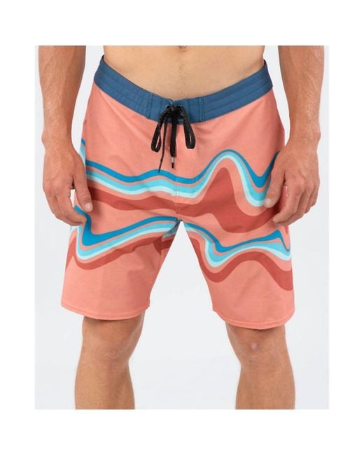 Rip Curl Red Mirage Owen Swirl Boardies for men