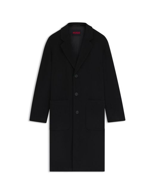 HUGO Black Regular-Fit Coat for men