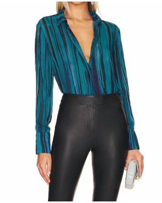 Bella Dahl Blue Stripe Top