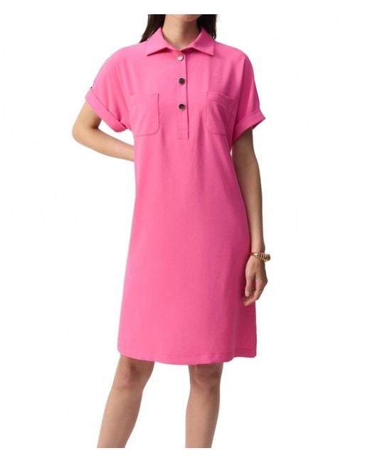 Joseph Ribkoff Women's Pink Polo Dress