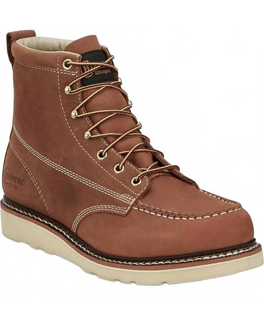 Chippewa Brown Edge Walker Boot for men