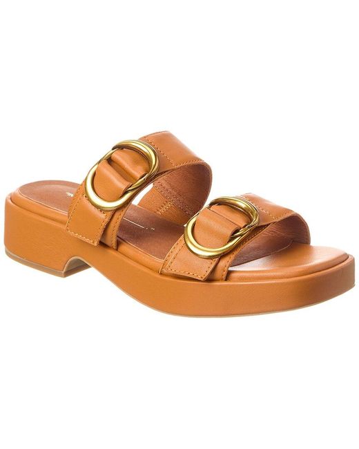 INTENTIONALLY ______ Brown Orion Leather Sandal