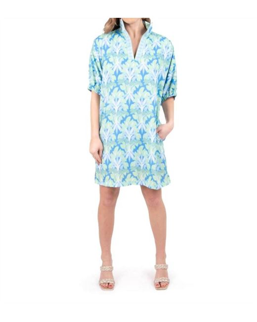 Emily Mccarthy Blue Poppy Dress