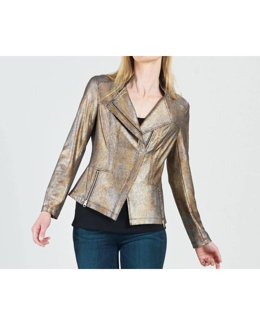 Clara Sunwoo Blue Liquid Shimmer Jacket