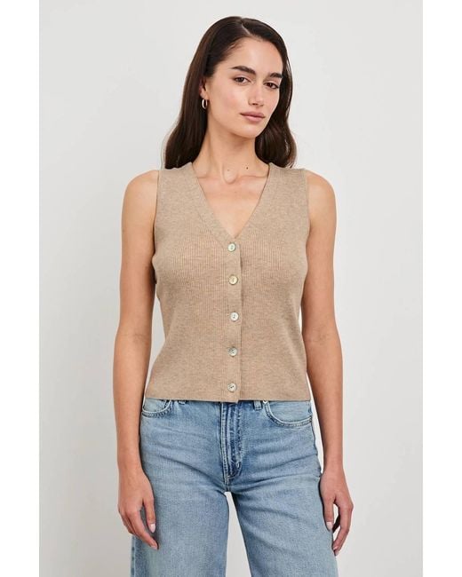 Rails Blue Sade Button Down Sweater Vest