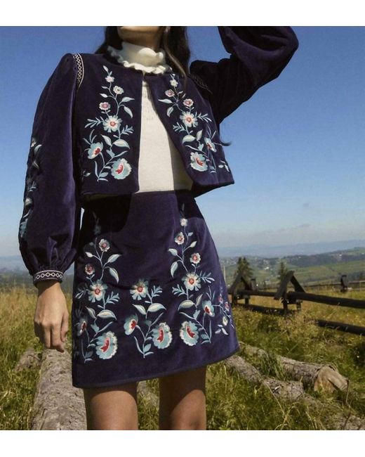 Louise Misha Blue Skirt Mae