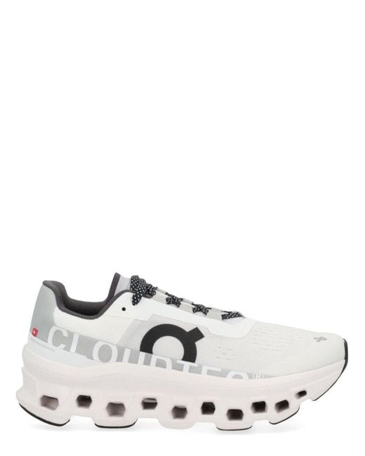 On Shoes White Cloudmster" Sneaker