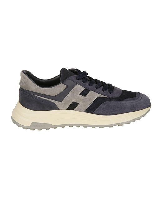 Hogan Black Hyperlight Calf Leather Sneakers for men