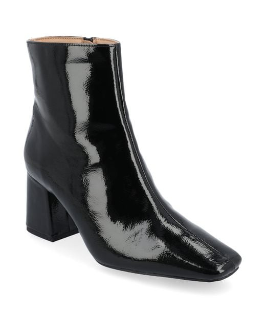 Journee Collection Black Tru Comfort Foam Wide Width Haylinn Booties