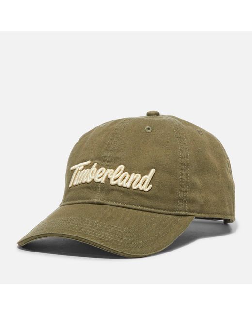 Timberland Green Midland Beach Embroidered Baseball Cap for men