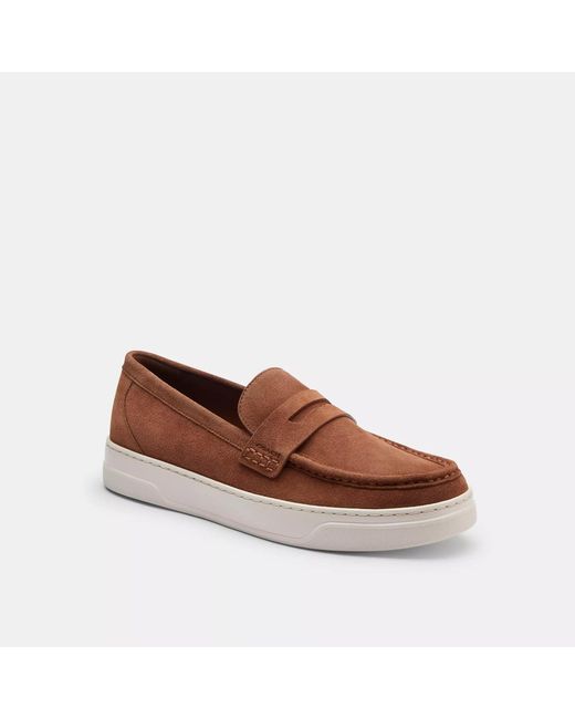 Coach Mens Loafers Brown Mahogany Coach Mott Driver Coach  display picture 2