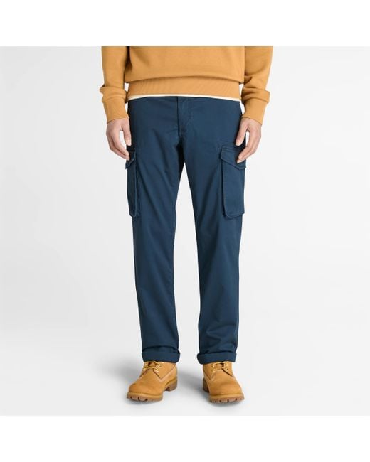 Timberland Blue Twill Cargo Pant for men