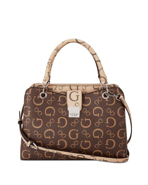 Guess Factory Brown Comins Satchel