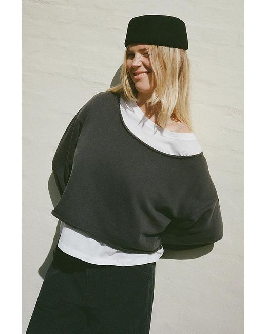 Pilcro Green Layered Twofer Pullover